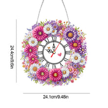 Load image into Gallery viewer, Acrylic Special Shape Flowers 5D Diamond Painting Clock Art Craft for Home Decor

