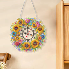 Load image into Gallery viewer, Acrylic Special Shape Flowers 5D Diamond Painting Clock Art Craft for Home Decor
