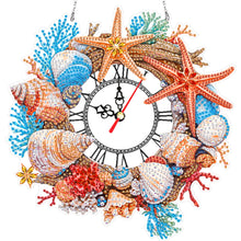 Load image into Gallery viewer, Acrylic Special Shape Flowers 5D Diamond Painting Clock Art Craft for Home Decor
