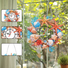 Load image into Gallery viewer, Acrylic Special Shape Flowers 5D Diamond Painting Clock Art Craft for Home Decor
