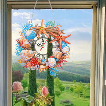 Load image into Gallery viewer, Acrylic Special Shape Flowers 5D Diamond Painting Clock Art Craft for Home Decor
