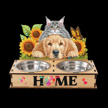 Load image into Gallery viewer, 5D DIY Diamond Painting Water Feeder Diamond Art Dog Bowl for Small Medium Pets
