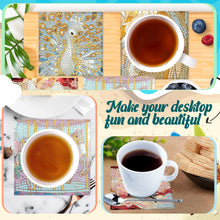 Load image into Gallery viewer, 6Pcs Wooden Beautiful Pattern DIY Diamond Painting Coaster Art with Storage Rack
