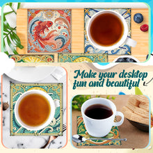 Load image into Gallery viewer, 6Pcs Wooden Beautiful Pattern DIY Diamond Painting Coaster Art with Storage Rack
