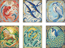 Load image into Gallery viewer, 6Pcs Wooden Beautiful Pattern DIY Diamond Painting Coaster Art with Storage Rack
