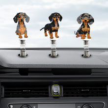 Load image into Gallery viewer, 5Pcs Dachshund Diamond Painting Car Dashboard Shake Head Doll for Car Interior
