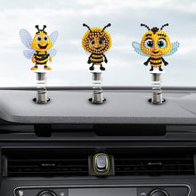 Load image into Gallery viewer, 5Pcs Bee Diamond Painting Car Dashboard Shake Head Doll Spring Stand Doll
