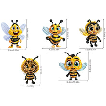 Load image into Gallery viewer, 5Pcs Bee Diamond Painting Car Dashboard Shake Head Doll Spring Stand Doll
