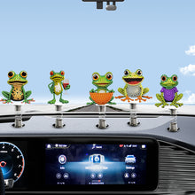 Load image into Gallery viewer, 5Pcs Frog Diamond Painting Car Dashboard Shake Head Doll Spring Stand Doll
