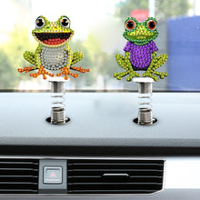 Load image into Gallery viewer, 5Pcs Frog Diamond Painting Car Dashboard Shake Head Doll Spring Stand Doll
