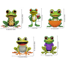 Load image into Gallery viewer, 5Pcs Frog Diamond Painting Car Dashboard Shake Head Doll Spring Stand Doll
