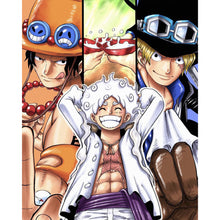 Load image into Gallery viewer, Diamond Painting - Full Round - One Piece Three Brothers (40*50CM)
