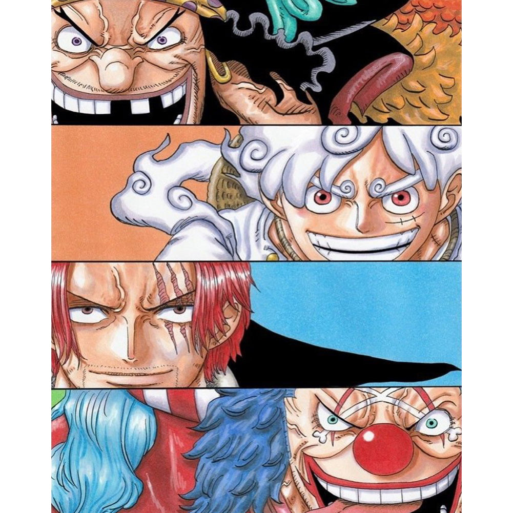 Diamond Painting - Full Round - One Piece New Four Emperors (40*50CM)