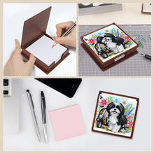 Load image into Gallery viewer, Wooden 5D Diamond Painting Kit Note Box with 160 Sheets Diamond Art Notepad Box

