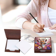 Load image into Gallery viewer, Wooden 5D Diamond Painting Kit Note Box with 160 Sheets Diamond Art Notepad Box
