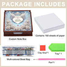 Load image into Gallery viewer, Wooden 5D Diamond Painting Kit Note Box with 160 Sheets Diamond Art Notepad Box
