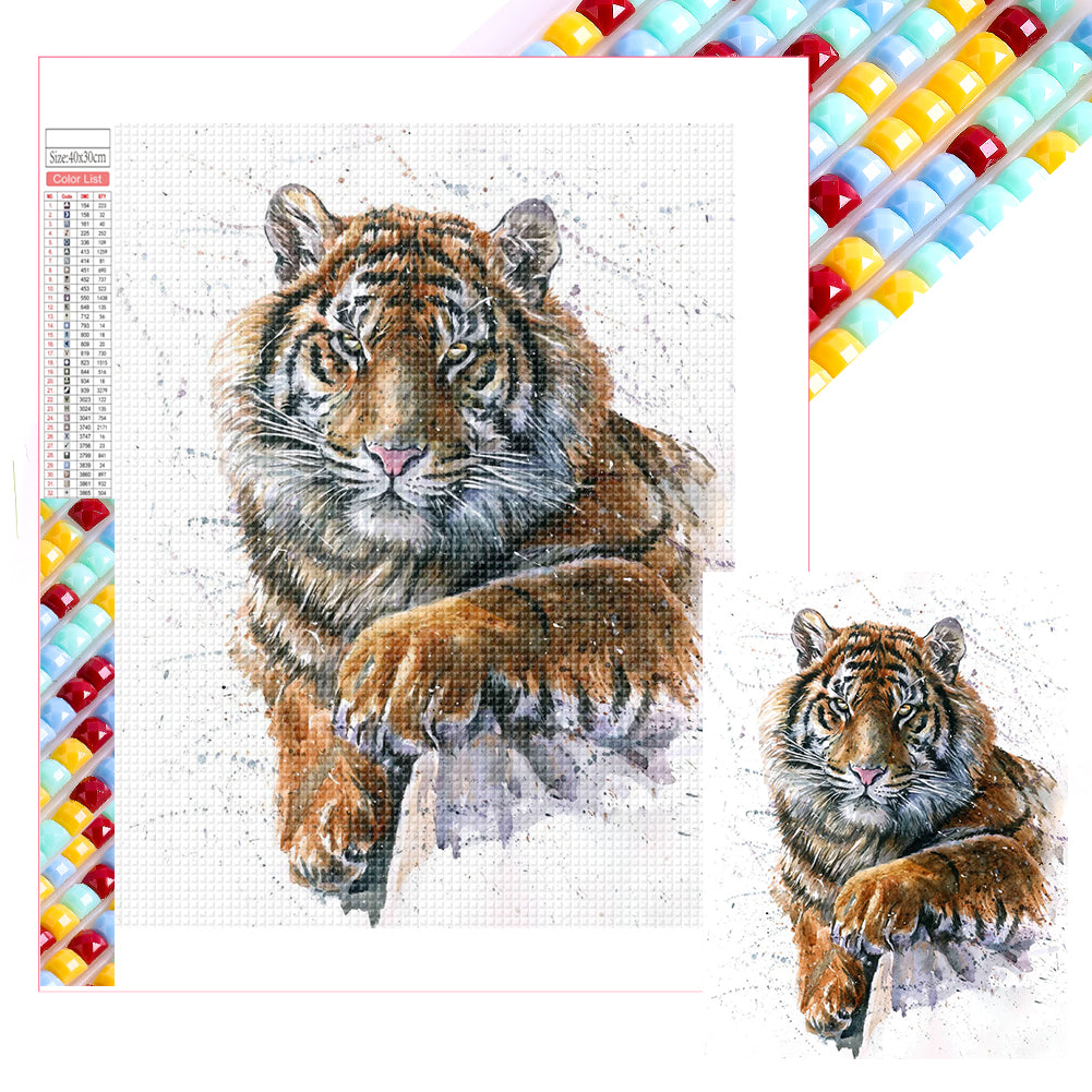 Diamond Painting - Full Square - Tiger (30*40CM)