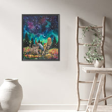 Load image into Gallery viewer, AB Diamond Painting - Full Round - Moon Watching At Night (40*50CM)
