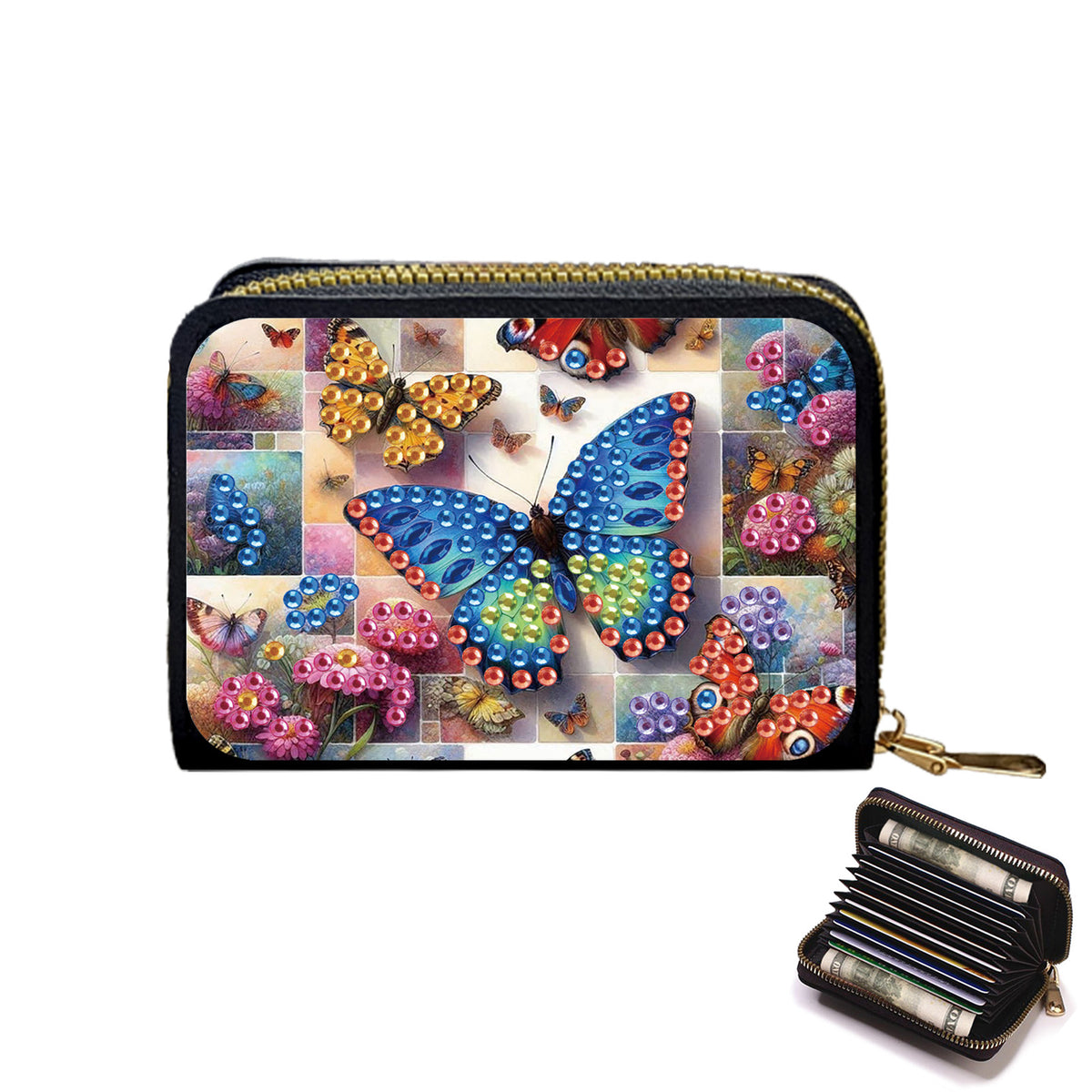 5D DIY Diamond Painting Wallet Diamond Painting Card Holder Coin Purse DIY Craft
