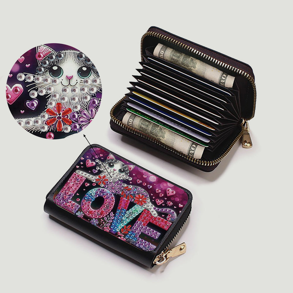 5D DIY Diamond Painting Wallet Diamond Painting Card Holder Coin Purse DIY Craft