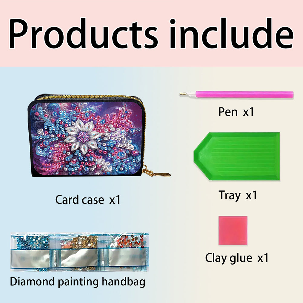5D DIY Diamond Painting Wallet Diamond Painting Card Holder Coin Purse DIY Craft