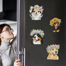 Load image into Gallery viewer, 6 Pieces/set Animal Cake DIY Diamond Painting Magnets Refrigerator Fridge Magnet
