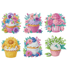 Load image into Gallery viewer, 6 Pieces/set Animal Cake DIY Diamond Painting Magnets Refrigerator Fridge Magnet
