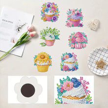 Load image into Gallery viewer, 6 Pieces/set Animal Cake DIY Diamond Painting Magnets Refrigerator Fridge Magnet
