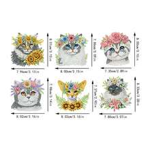 Load image into Gallery viewer, 6 Pieces/set Animal Cake DIY Diamond Painting Magnets Refrigerator Fridge Magnet
