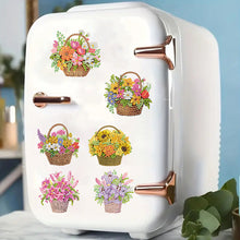 Load image into Gallery viewer, 6pcs Flower Insect DIY Diamond Painting Magnet Refrigerator for Adults Beginners
