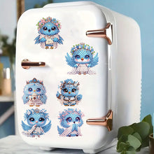 Load image into Gallery viewer, 6pcs Flower Insect DIY Diamond Painting Magnet Refrigerator for Adults Beginners
