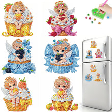 Load image into Gallery viewer, 6pcs Flower Insect DIY Diamond Painting Magnet Refrigerator for Adults Beginners

