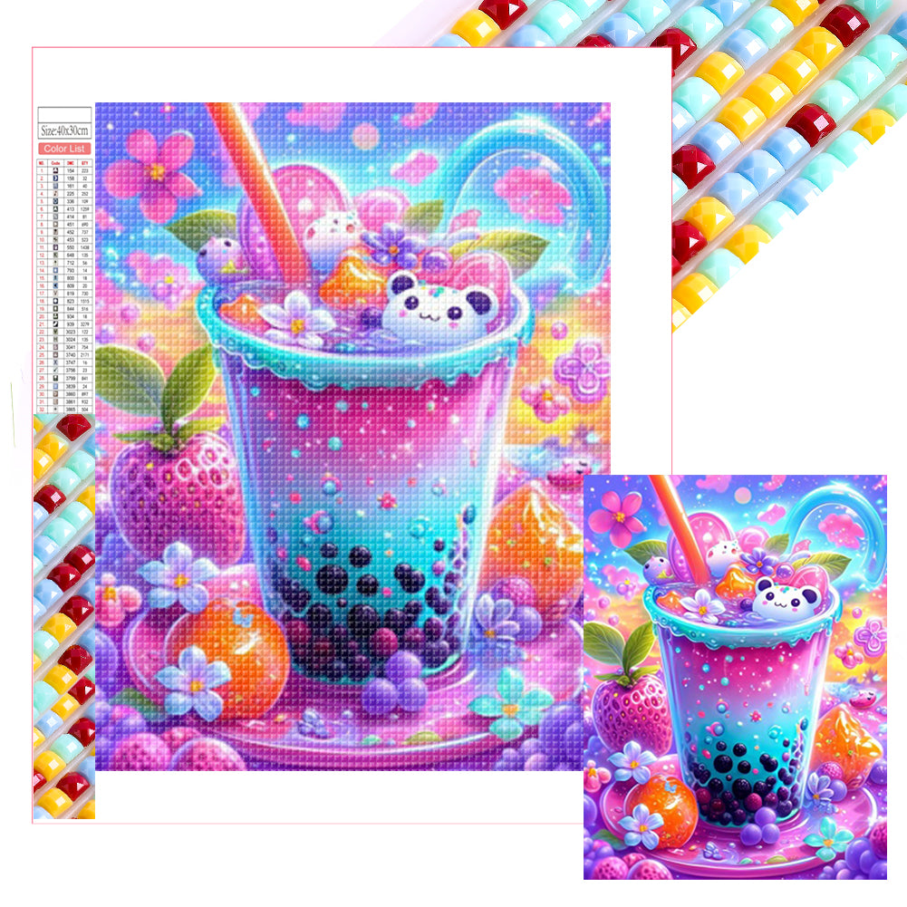 Diamond Painting - Full Square - Cute Milk Tea (30*40CM)