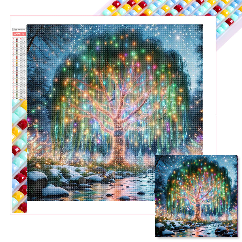 Diamond Painting - Full Square - Luminous God Tree (40*40CM)