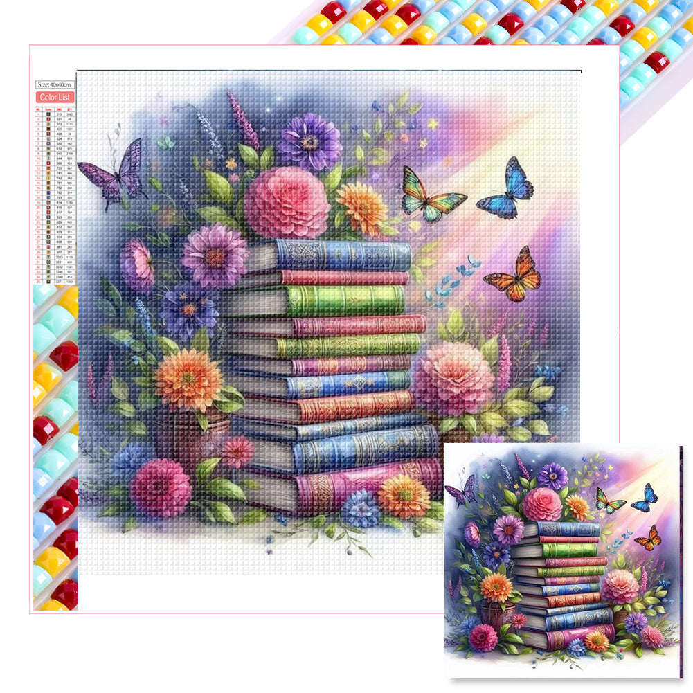 Diamond Painting - Full Square - Flower Book (40*40CM)