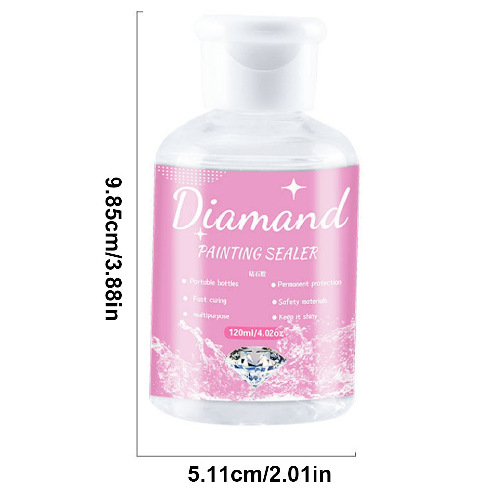 5D Diamond Painting Drill Brightener with Brushes Diamond Painting Shiny Sealant