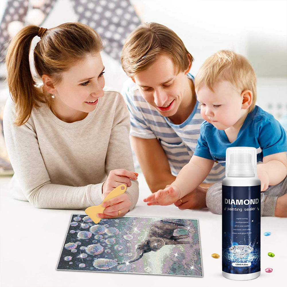 5D Diamond Painting Drill Brightener with Brushes Diamond Painting Shiny Sealant