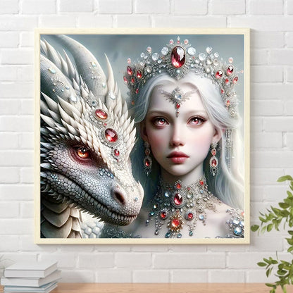 Diamond Painting - Full Square - Dragon Girl (50*50CM)
