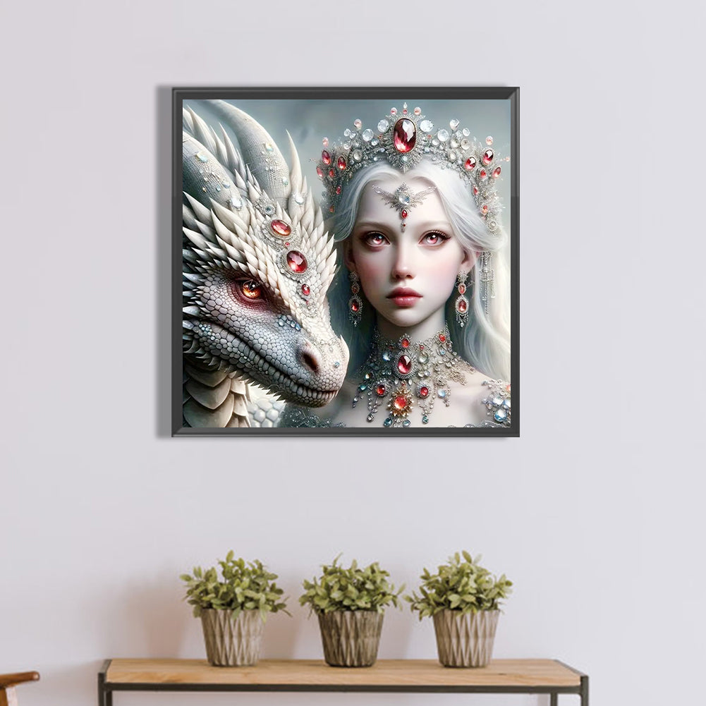Diamond Painting - Full Square - Dragon Girl (50*50CM)