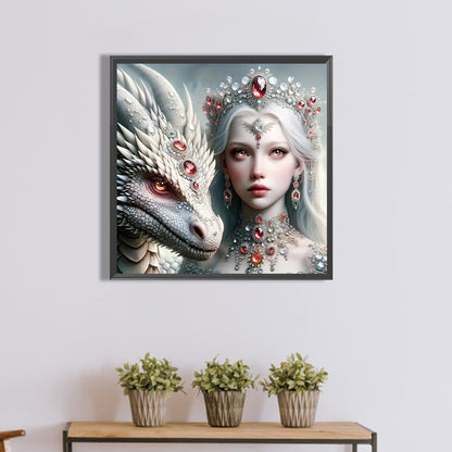 Diamond Painting - Full Square - Dragon Girl (50*50CM)