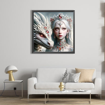 Diamond Painting - Full Square - Dragon Girl (50*50CM)