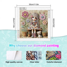 Load image into Gallery viewer, Diamond Painting - Partial Special Shaped - Cute Children (30*30CM)
