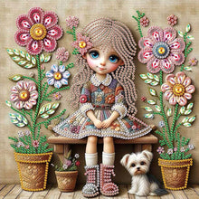 Load image into Gallery viewer, Diamond Painting - Partial Special Shaped - Cute Children (30*30CM)
