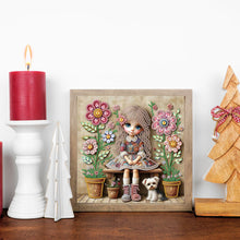 Load image into Gallery viewer, Diamond Painting - Partial Special Shaped - Cute Children (30*30CM)
