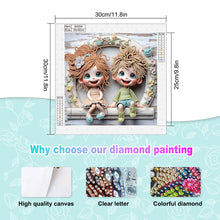 Load image into Gallery viewer, Diamond Painting - Partial Special Shaped - Cute Children (30*30CM)

