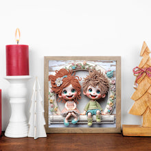 Load image into Gallery viewer, Diamond Painting - Partial Special Shaped - Cute Children (30*30CM)
