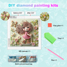 Load image into Gallery viewer, Diamond Painting - Partial Special Shaped - Cute Children (30*30CM)
