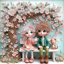 Load image into Gallery viewer, Diamond Painting - Partial Special Shaped - Cute Children (30*30CM)
