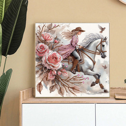 Diamond Painting - Partial Special Shaped - Horse (30*30CM)