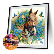 Load image into Gallery viewer, Diamond Painting - Partial Special Shaped - Horse (30*30CM)
